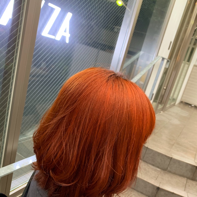 オーダー爆発オレンジカラー Za Za Omotesando 美容院 美容室 ヘアサロンならza Za ザザ